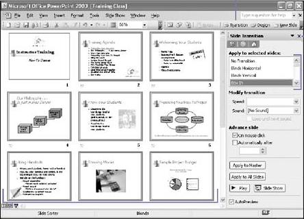 Creating Slide Transitions