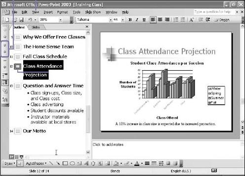 Rearrange a Slide in the Outline Pane