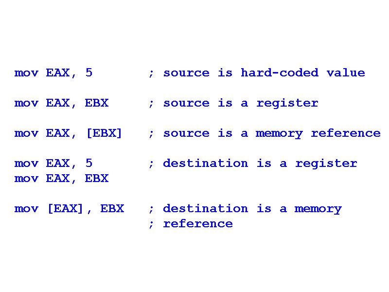 Assembly How To Determine The Appropriate MOV Instruction, 57 OFF