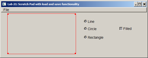 Lab 21: Scratch Pad with load and save functionality