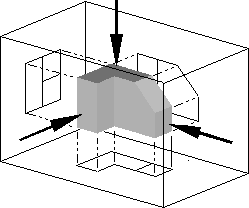 CAD orthographic projection